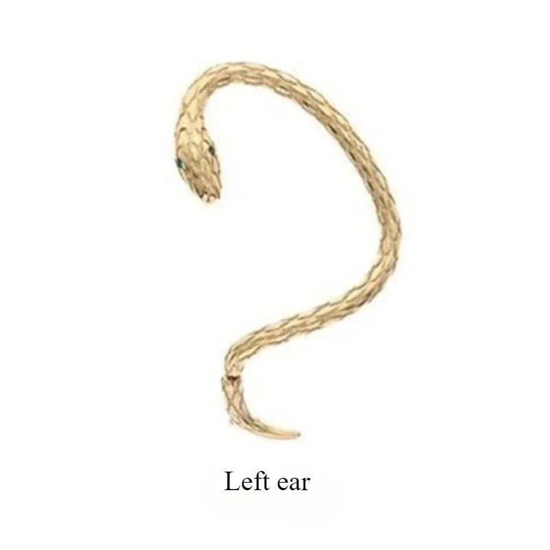 1Pc Snake Earring Clips Without Piercing Punk Non Pierced Clip Earrings Ear Cuffs for Women Men Fake Piercing Jewelry New