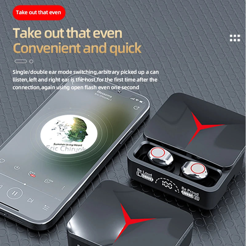 TWS Wireless Headphones Bluetooth 5.3 Touch Control Earphones Sport Earbuds HiFi Stereo Gaming Headset with Mic for Xiaomi