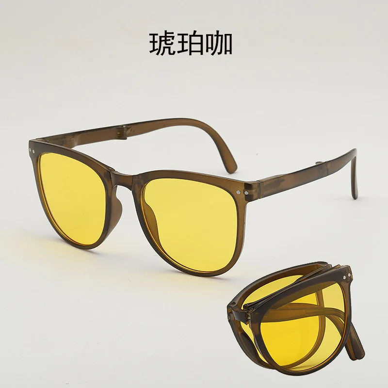 UV400 Cycling Sunglasses Portable Foldable Round Frame Shade Windshield Avoid Flying Insects Bicycle Accessories Темные Очки