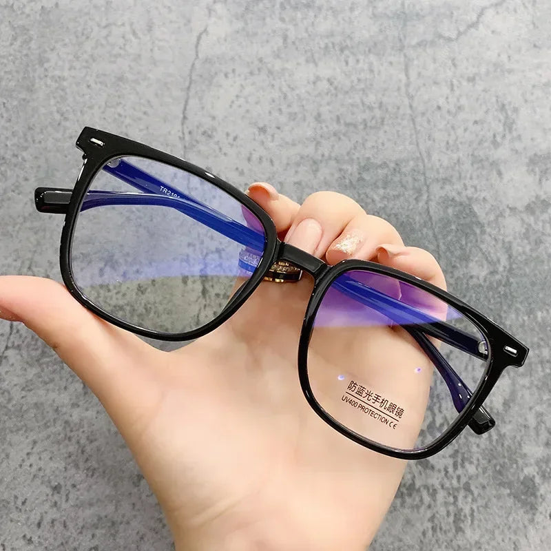 Square Frame Anti-blue Glasses for Men Women Fashion Simple Computer Glasses Light Blocking Lenses Glasses Eyewear