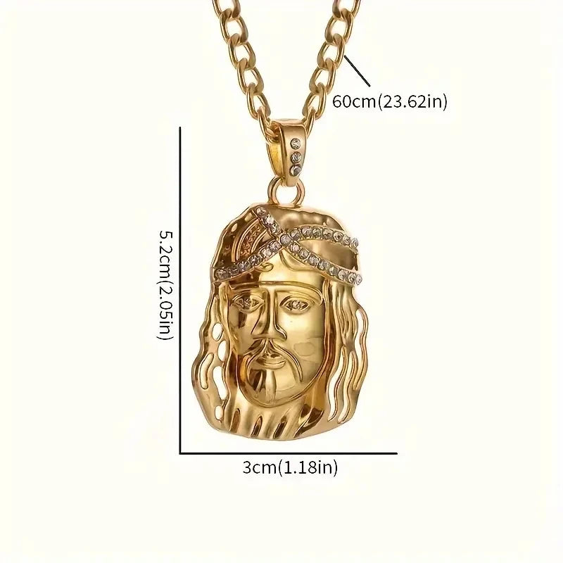 Exquisite Christ The Savior Jesus Necklace Men Women Religious Prayer Lucky Amulet Jewelry