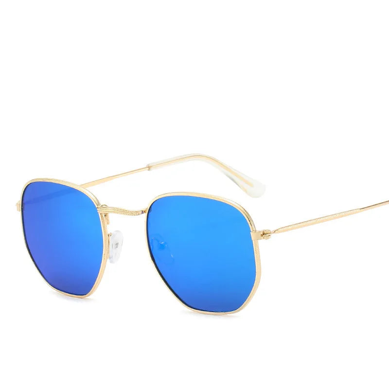 Classic Square Sunglasses Men Women Brand Designer Vintage Sun Glasses Male Metal Frame Outdoor Shades Driving Oculos De Sol