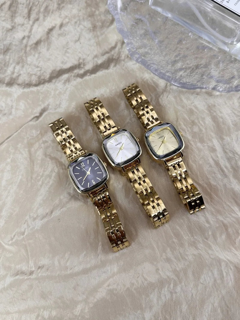 Brand Women Small Square Watch High-strength Diamond Glass Wristwatch Fashion Luxury Gift Ladies Quartz Watch Dropshipping