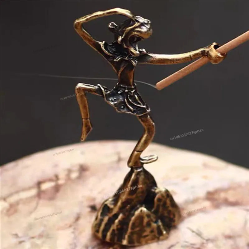 Incense Burner Aroma Burner Creative Lotus Bunrer Cones Backflow Incense Holder Plum Branch Home Decor Monkey ornament