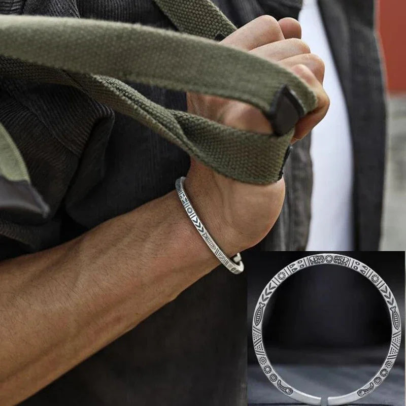 Simple Silver Color Twist Metal Cuff Bracelet Charm Men\\'s Fashion Casual Party Jewelry Biker Accessories Wholesale