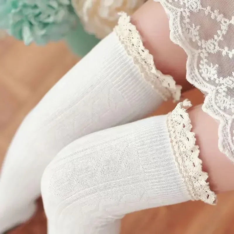 Sexy Medias Lace Up Long Knee Socks Women Over Knee Thigh High Stockings Fashion Ladies Girls Warm Sexy Blend Tights Black White