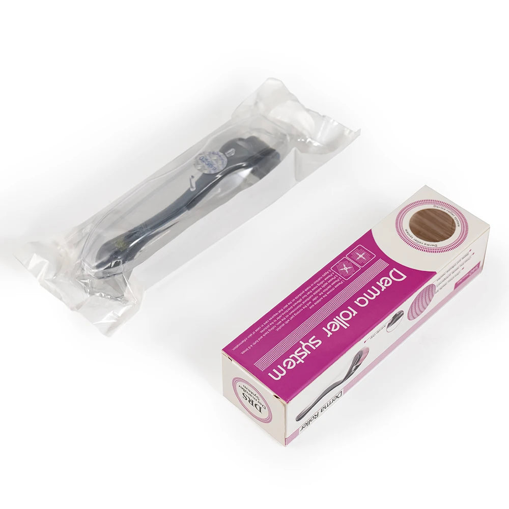 Micro Needle 0.25mm 540 Titanium Needles Derma Roller for Facial Body Hair Growth for Skin Care Beard Face Roll Tool