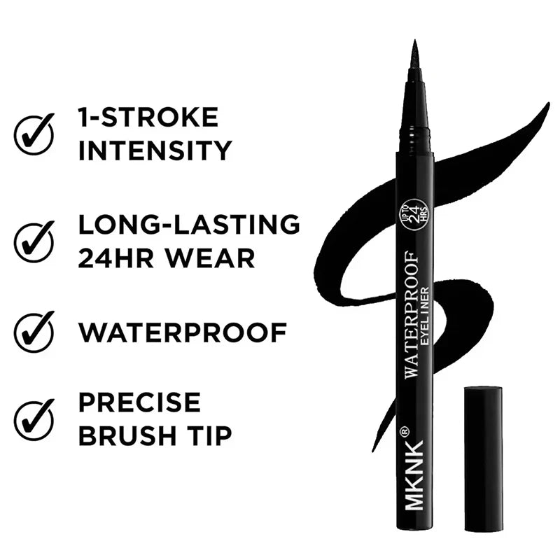 QuickDry Eyeliner Pencil Makeup Long Lasting Smooth Matte Eye Liner Waterproof Anti Smudge Liquid Eyeliner Pen Eyes Cosmetics