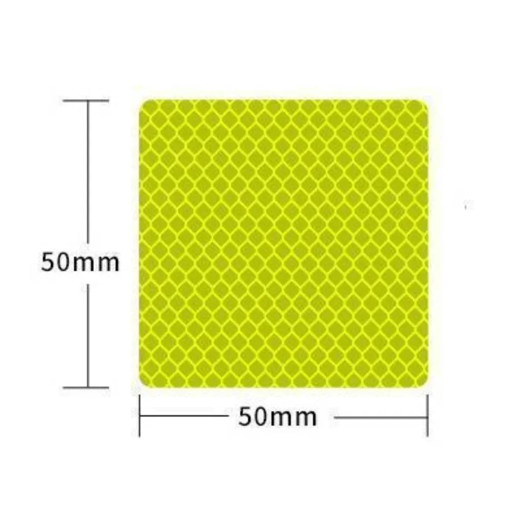 10pcs Car Bumper Reflective Stickers Reflective Warning Strip Tape Secure Reflector Stickers Decals Safety Warning 3*8CM
