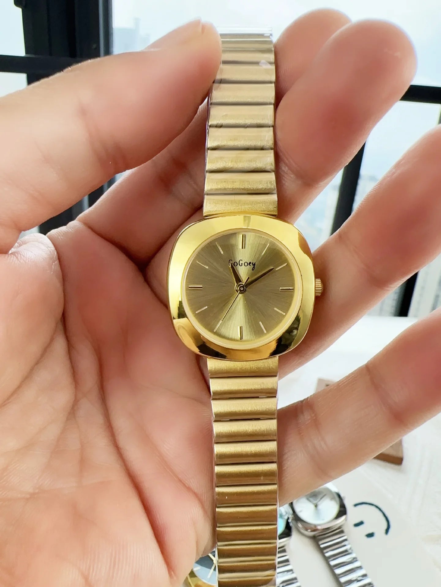 Ladies Simple Gold Quartz Watch Brand Watches for Women Adjustable Stainless Steel Strap Luxury Gift Wristwatches Dropshipping
