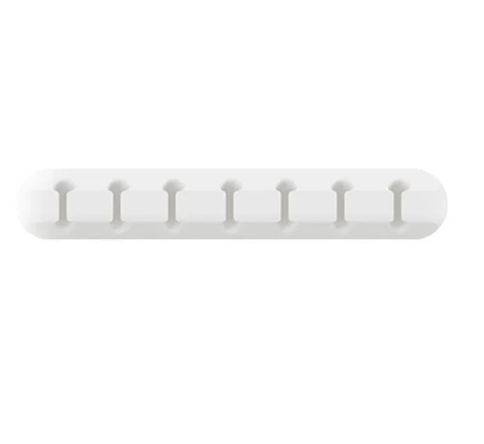 3/5/7 Clips Adhesive Silicone Cable Winder Desktop Wire Wrapped Cord Earphone Cable Holder Desk Organizer Office Supplies