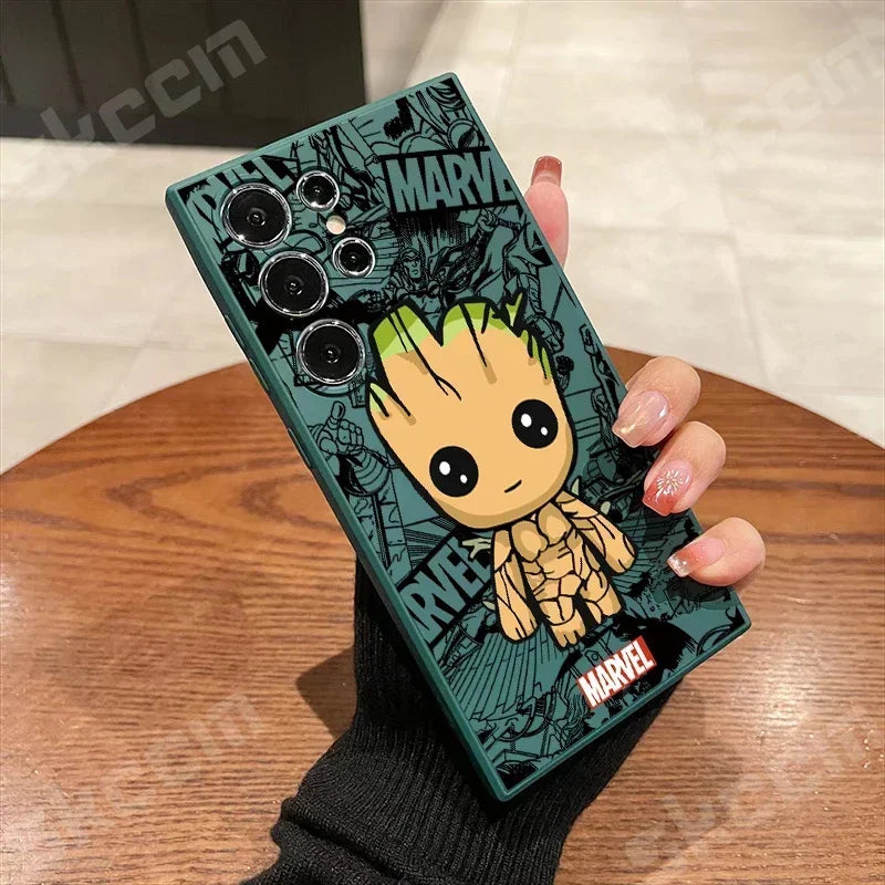 Marvel Spider Man Deadpool Phone Case For Samsung Galaxy S24 Ultra S23 FE S22 S20 Plus A15 A35 A50 A51 A54 A55 A71 A72 A73 Cover