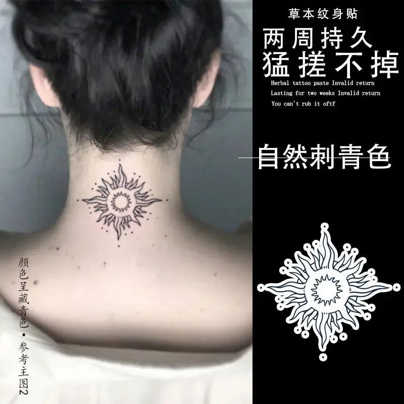 Electric Guitar Tattoo Stickers for Woman Man Arm Herbal Art Temporary Tatto Waterproof Punk Fake Tattoo Lasting Tattoo Sticker
