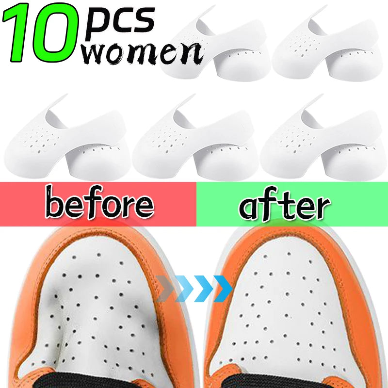 5Pairs Anti Crease Shoe Head Protector for Casual Sneaker Anti Wrinkle Shoe Toe Caps Support Stretcher Expander Shoes Protection