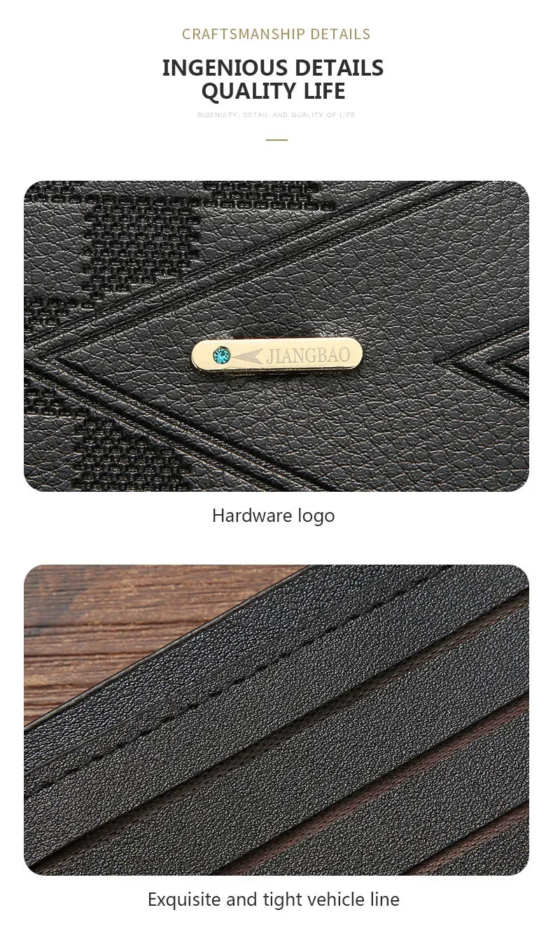 Men's Wallet Short Anti-theft Brush Anti-degaussing Business Wallet Youth Cross Light Luxury Large Capacity Multi-card