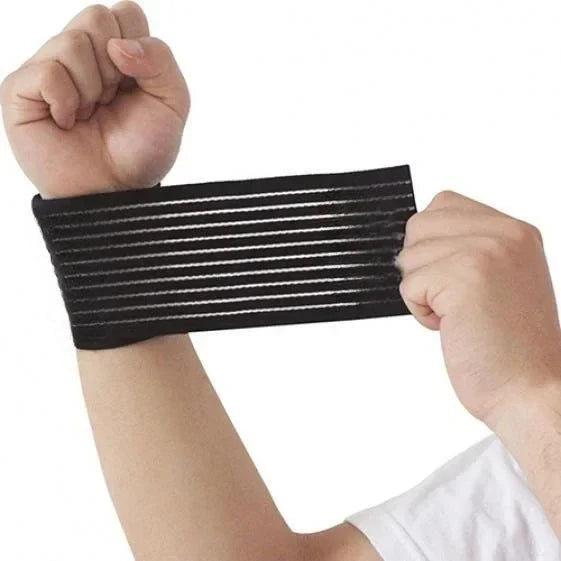 1PCS Elastic Bandage Hand Sport Wristband Gym Support Protector Wrist Brace Tennis Cotton Weat Fitness Wrist  Sport Safety Parts