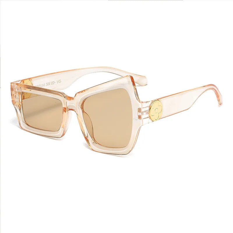 Funny Glasses With Raised Eyebrows on One Side Fashion Hip Hop Sunglasses Irregular Personality UV400 Sun glasses for Men Women