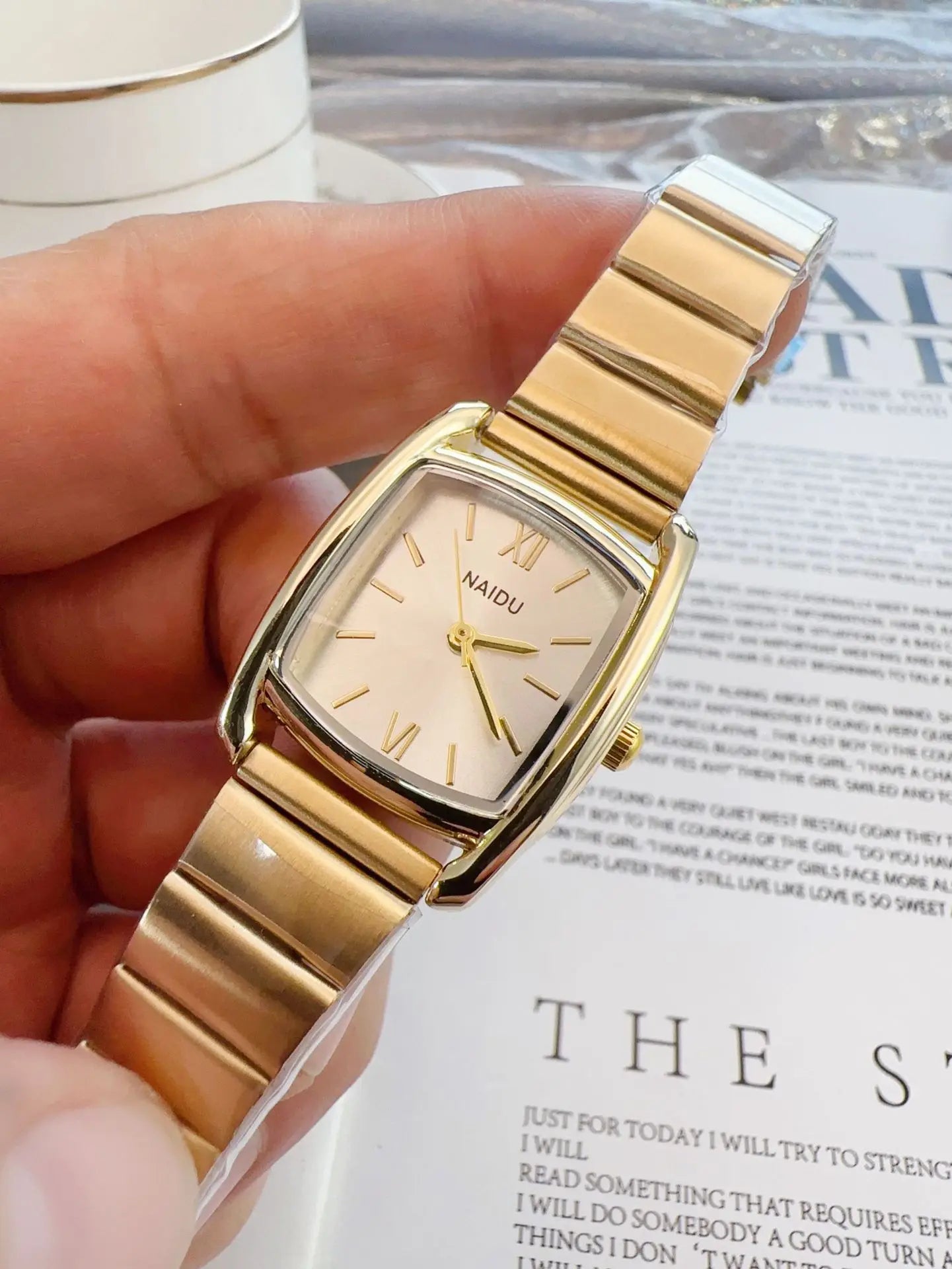 Barrel Shaped Watch Stainless Steel Strap Quartz Watch for Women Casual and Fashion Luxury Ladies Gift Wristwatch Dropshipping