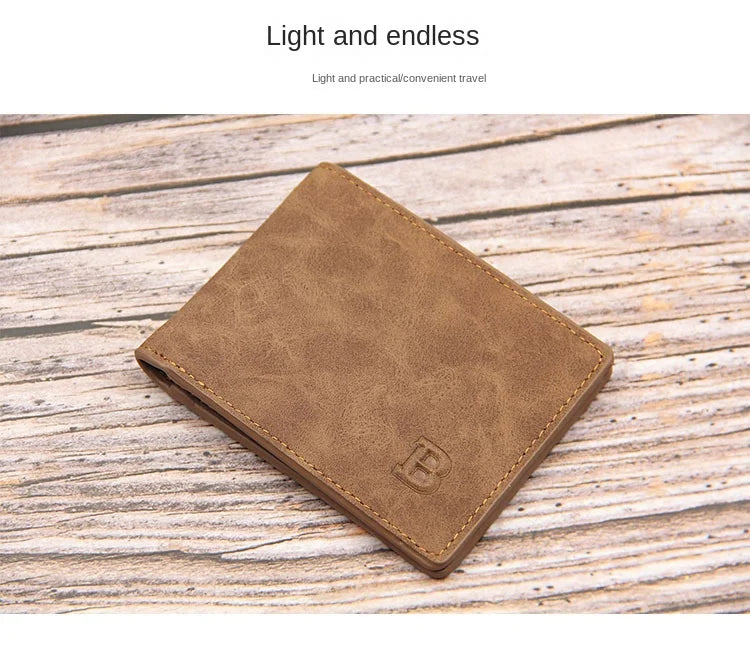 Business Men Wallets Small Money Purses Wallets New Design Dollar Price Top Men Thin Wallet with Coin Bag Zipper Coin Bag Wallet