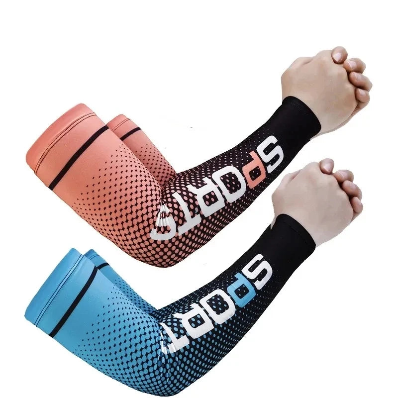Gloves Sun UV Protection Hand Protector Cover Arm Sleeves Ice Silk Sunscreen Sleeves Outdoor Arm Cool Sport Cycling Sleeves