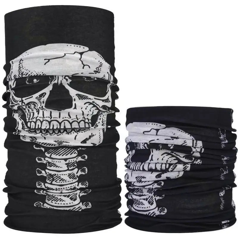 Bicycle Ski Skull Half Face Mask Ghost Scarf Festival Skull Masks Skeleton Magic Multi Use Neck Warmer Cod Funny Mask