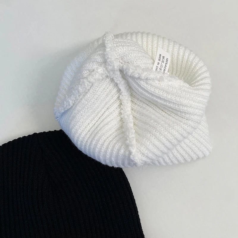 Winter Hats For Unisex Beanies Knitted Solid Cute Hat Lady Autumn Female Beanie Caps Warmer Bonnet Men Casual Cap