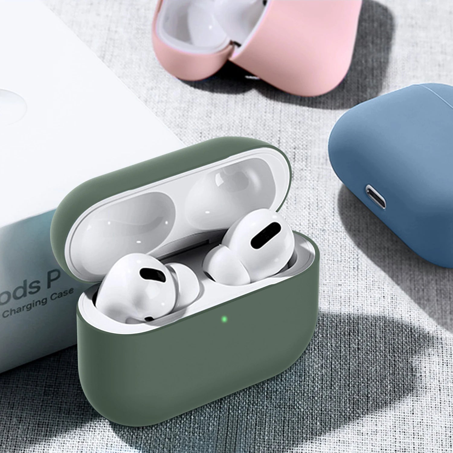 Soft Silicone Case Earphone For Apple Airpods Pro Case Bluetooth Wireless Headphone Protective Cover Box for Airpods Pro 1st gen