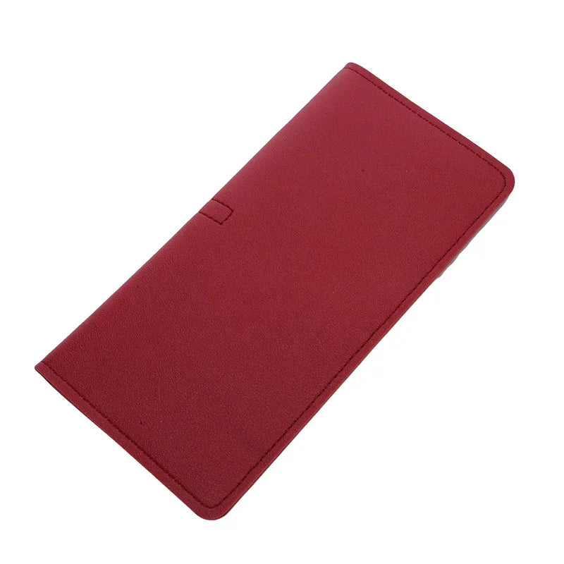 PU Leather Long Women Thin Wallets Large Capacity Female Coin Purses Hasp Clutch ID Credit Multi-Card Holder Money Bag Clip