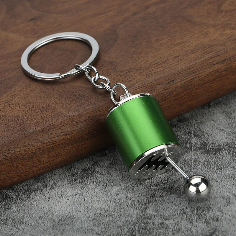 Beautiful Car Modification Pendant Six Gear Shift Keychain Car Pendant Shifter Metal Keyring