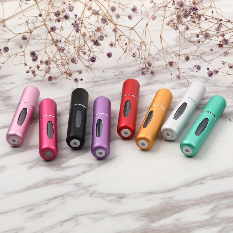 5ml 8ml Portable Mini Refillable Perfume Bottle With Spray Scent Pump Empty Cosmetic Containers Atomizer Bottle For Travel Tool