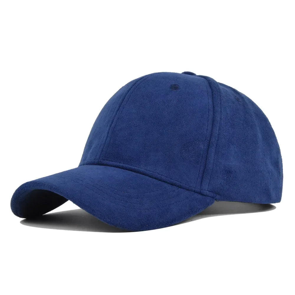 Solid Suede Retro Unisex Cap Casual Plain Baseball Cap Adjustable Snapback Hats For Women Men Hip Hop Cap Street Dad Hat