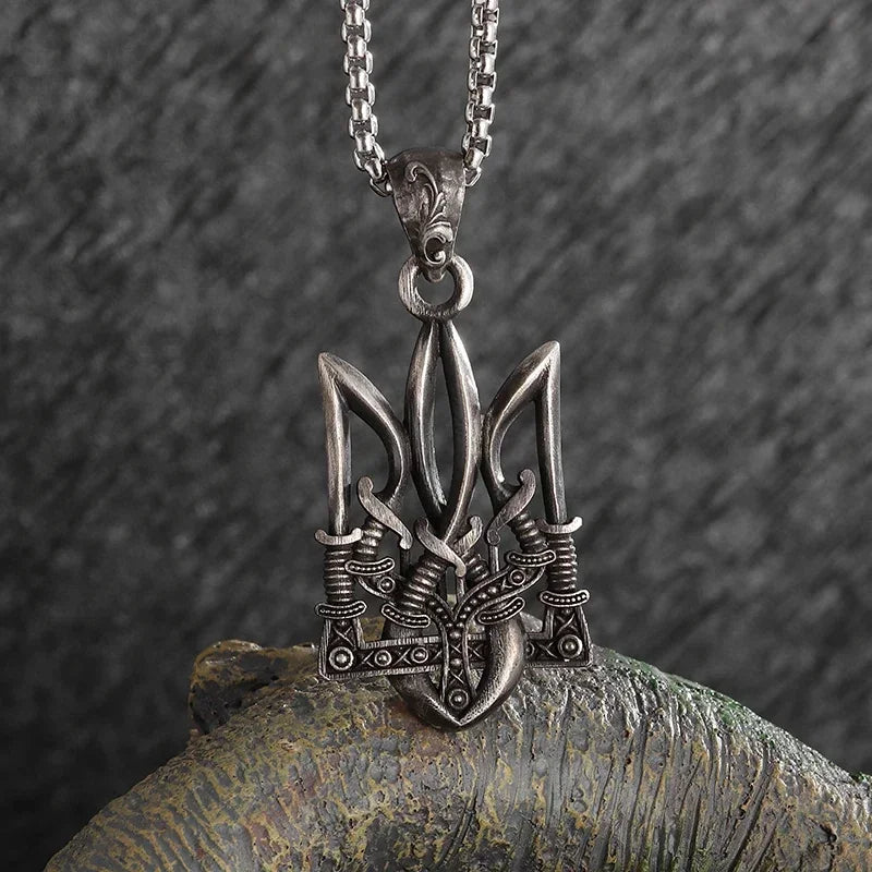 Vintage Pirate Anchor Ship Rudder Pendant Necklace Mens Sailor Punk Hip Hop Trendy Street Party Jewelry