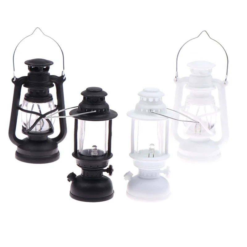 6cm Mini Led Retro Glowing Pony Lantern Simulation Cande Light Night Light Dollhouse Miniature Lamp Home Decor Toy