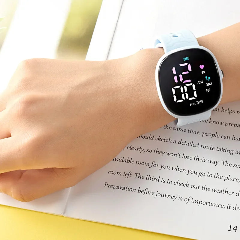 New LED Student Electronic Watch Children Wrist Watch Sports Waterproof Children's Digital Watch kids