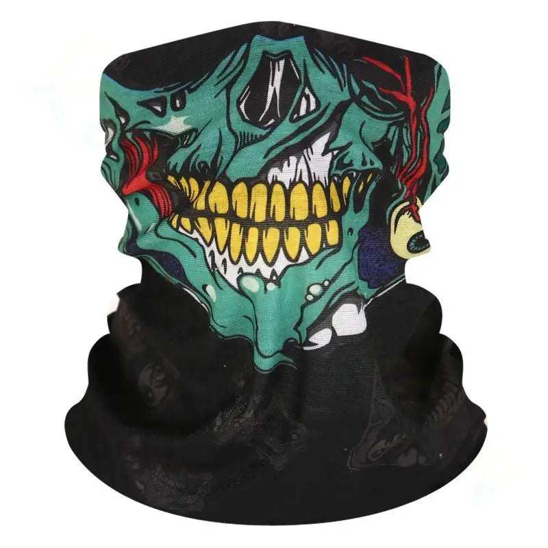 Bicycle Ski Skull Half Face Mask Ghost Scarf Festival Skull Masks Skeleton Magic Multi Use Neck Warmer Cod Funny Mask