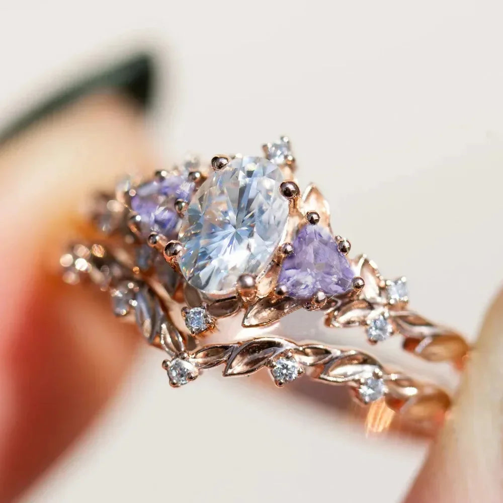 Classic Set Women Ring Simple Small Fresh Copper Inset Artificial Zircon Fashion Personality Trend Fashion Luxury