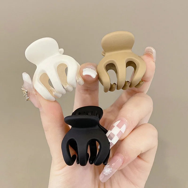머리핀 Fashion Hight Ponytail Hair Claw Clip Acrylic Small Hair Claws Women Girls Shark Clips Headwear Barrette Hair Accessories