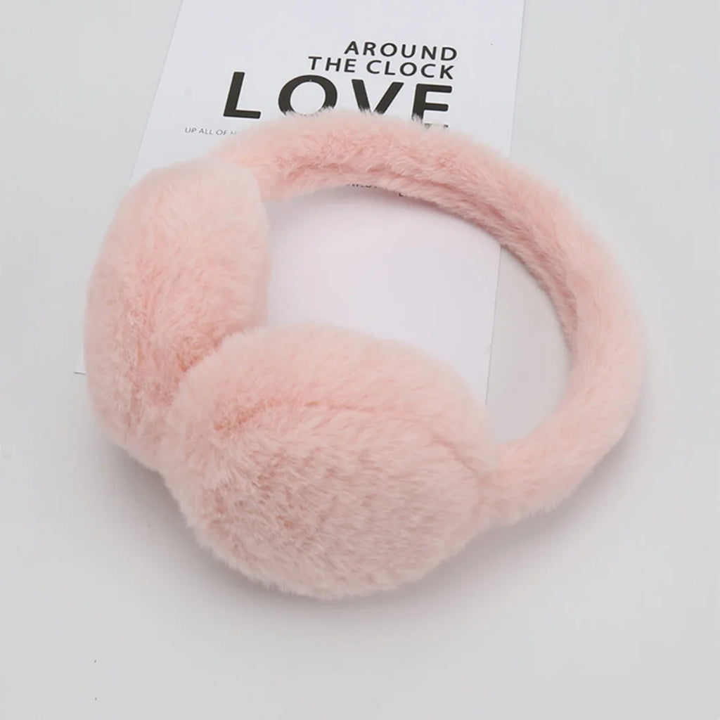 Soft Plush Earmuff for Winter Fashion Women's Outdoor Cold Protection Portable Travel Warm and Thickened Ear Muff Ear Protector
