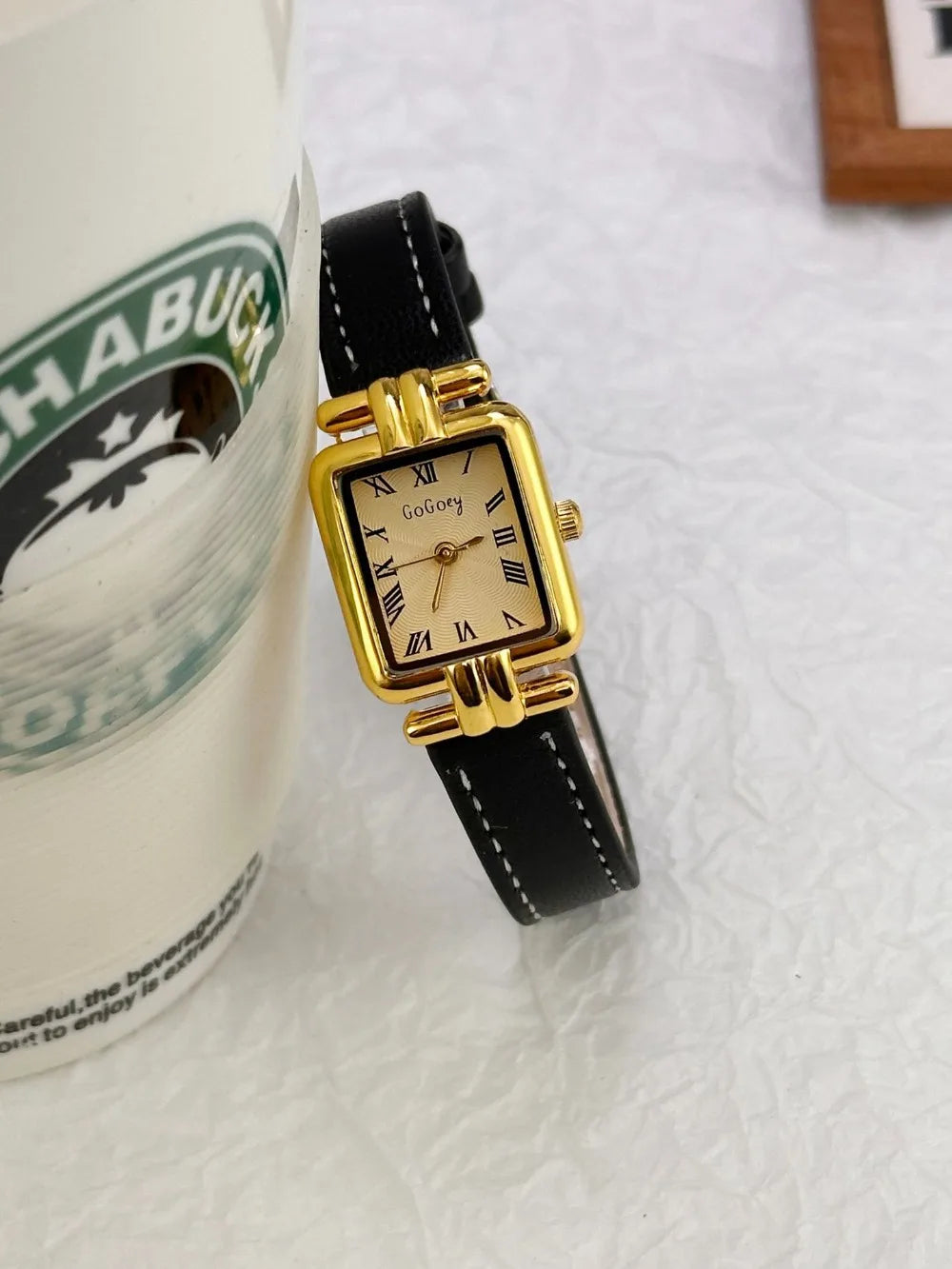 Fashion Ladies Watch Simple Vintage Roman Dial Quartz Watch Leather Strap Women Wristwatches Dropshipping Relojes Para Mujer
