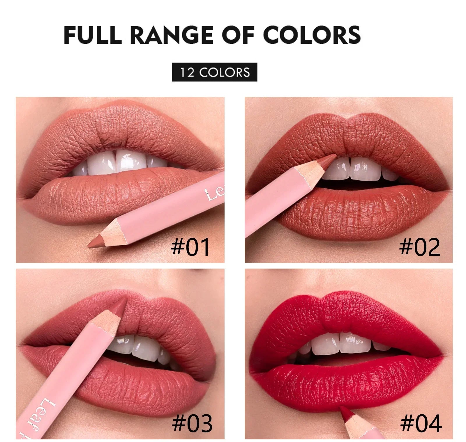 Nude Matte Lipstick Pencil Lipliner 12 Colors Waterproof Lip Liner Outline Lips Contour Makeup Matte Red Lipsticks Pen Cosmetics
