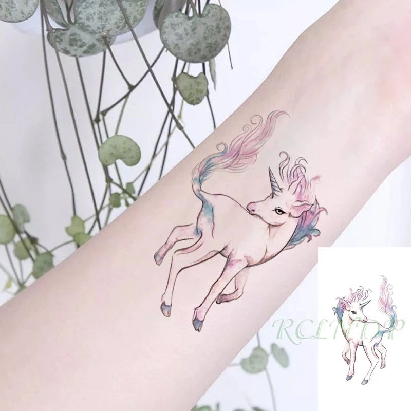 Waterproof Temporary Tattoo Sticker Anime Cartoon Kids Sea Love Pattern Flash Tatoo Fake Tatto Body Art for Woman Men
