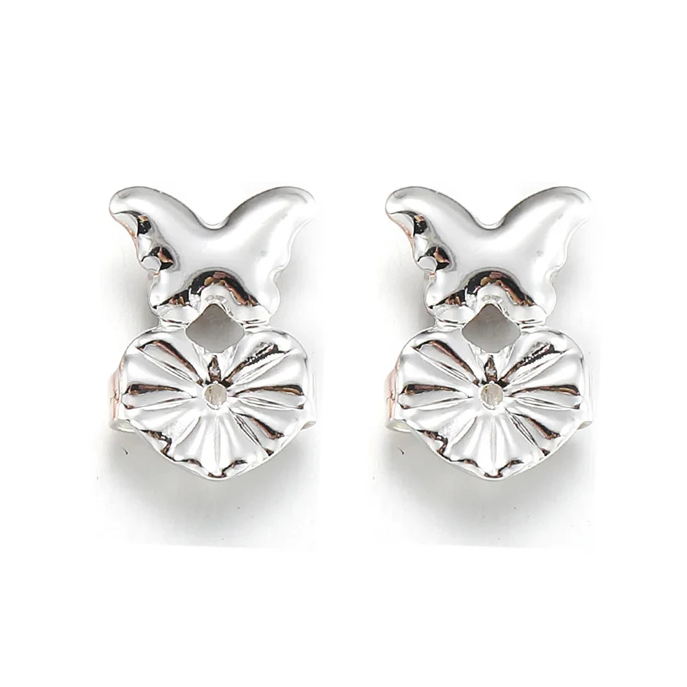 Ear Lifter Lift Hypoallergenic Fits Post Earring Earlobe Support Earrings Fashion Butterfly Stud Earrings Back Nut for Women