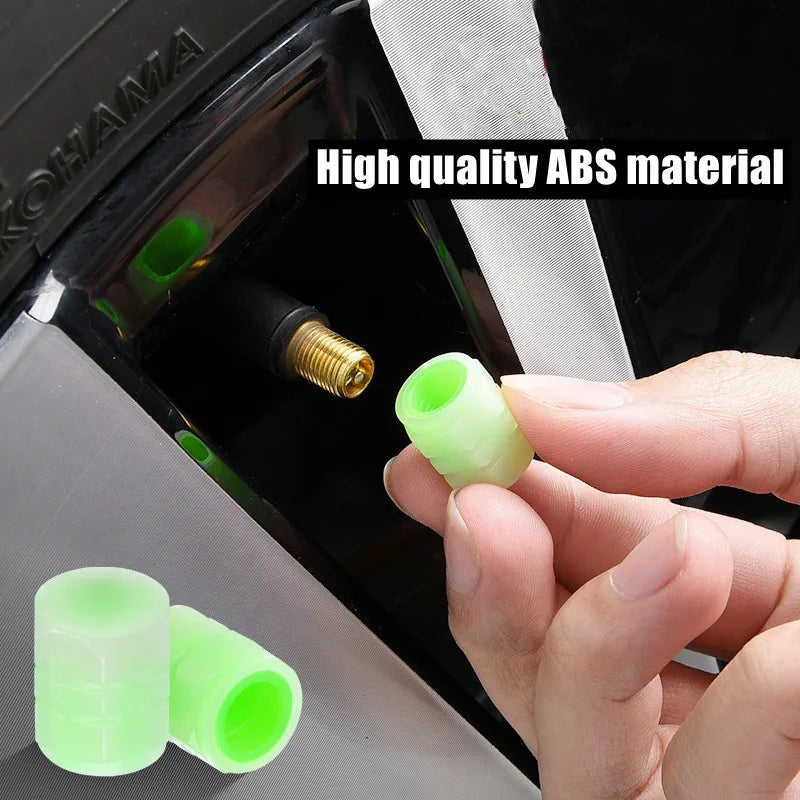 Luminous Tire Valve Cap Car Wheel Hub Glowing Dust-proof  Rim Stem Covers Applicable for Xiaomi M365/1S/Pro Scooter Accessories