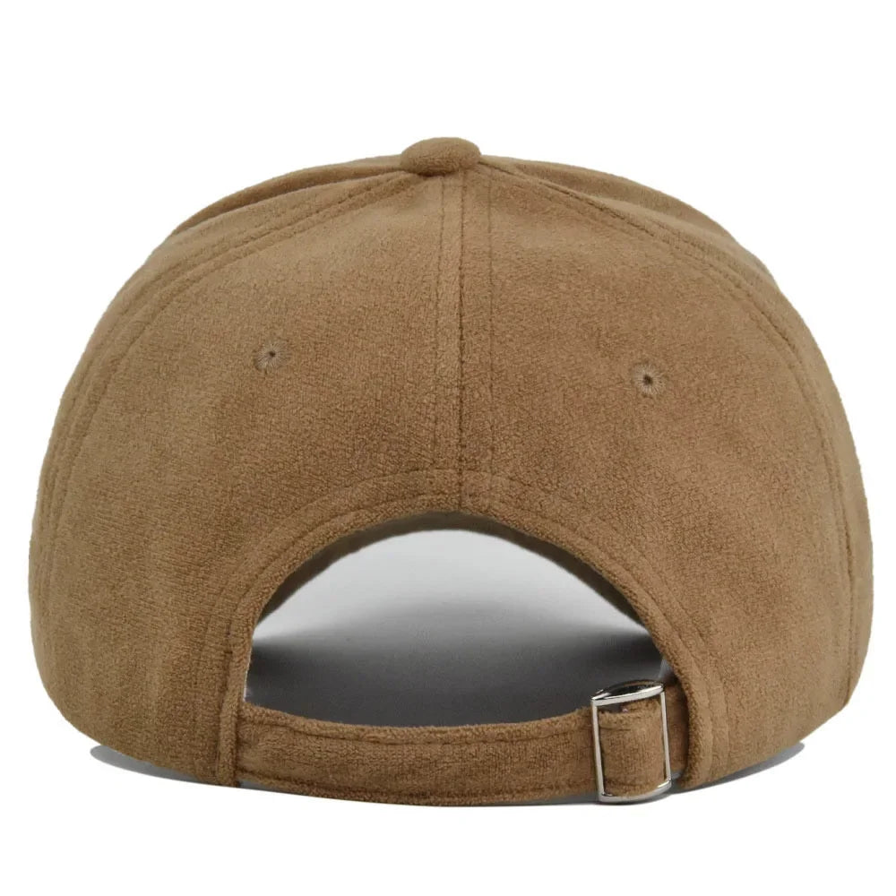 Solid Suede Retro Unisex Cap Casual Plain Baseball Cap Adjustable Snapback Hats For Women Men Hip Hop Cap Street Dad Hat