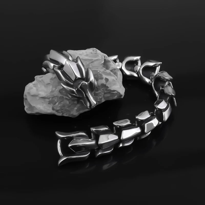 Classic Fashion Keel Bracelet Fish Hook Clasp Mens High Quality Silver Plated Bracelet Maletrend Party Jewelry