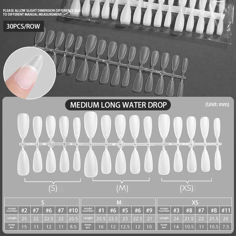 24Pcs/Set White French Press on Fake Nails Full Cover Artificial Wearable Nail Beauty Tips Naked French White False Nails Art