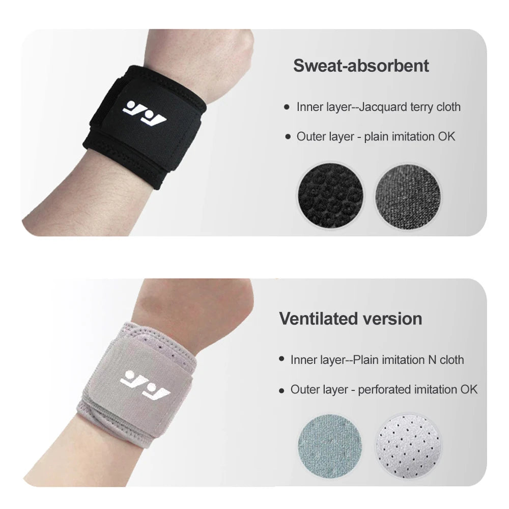 1pc Wristband Compression Wrist Support Adjustable Wrist Brace for Gym Fitness Weightlifting Wrist Wrap Tendonitis Pain Relief