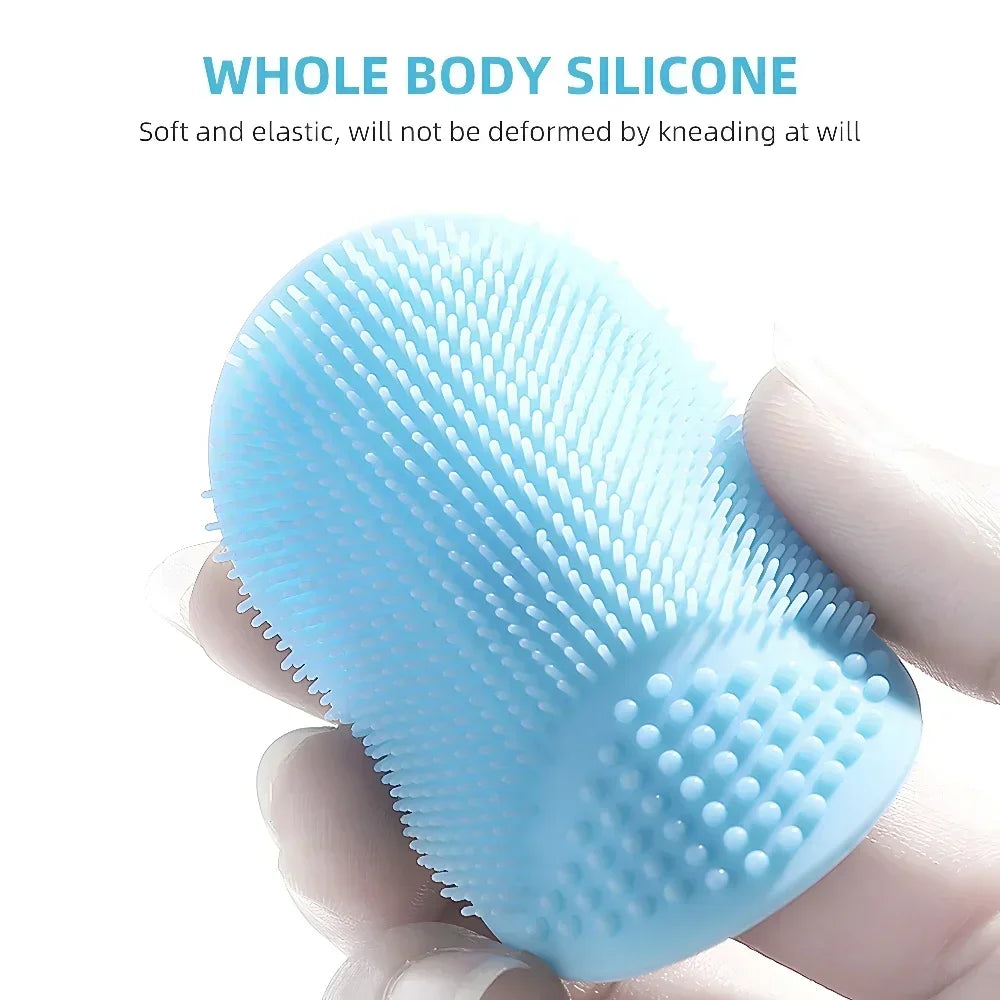 Men Facial Cleaning Brush Scrubber Silicone Miniature Face Deep Clean Shave Massage Face Scrub Brush Face Cleaner
