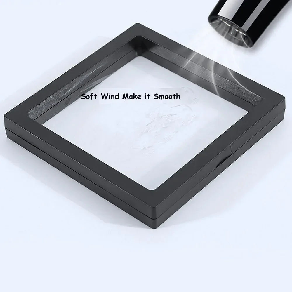 3D Floating Coin Display Frame 7CM Dust-proof Badge Ring PE Film Gemstone Medal Storage Box Small Doll Stamp Earring Jewelry Box