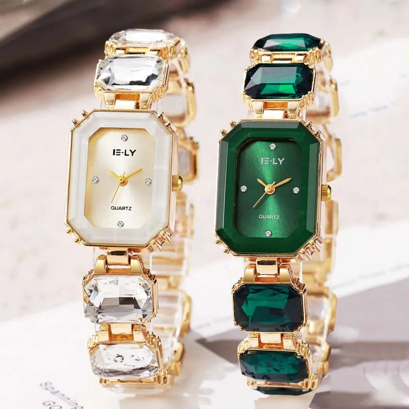 Famous Brand Women Watch Big Water Diamond Bracelet Strap Quartz Watch Fashion Ladies Gift Wristwatch Luxury Clock Dropshipping